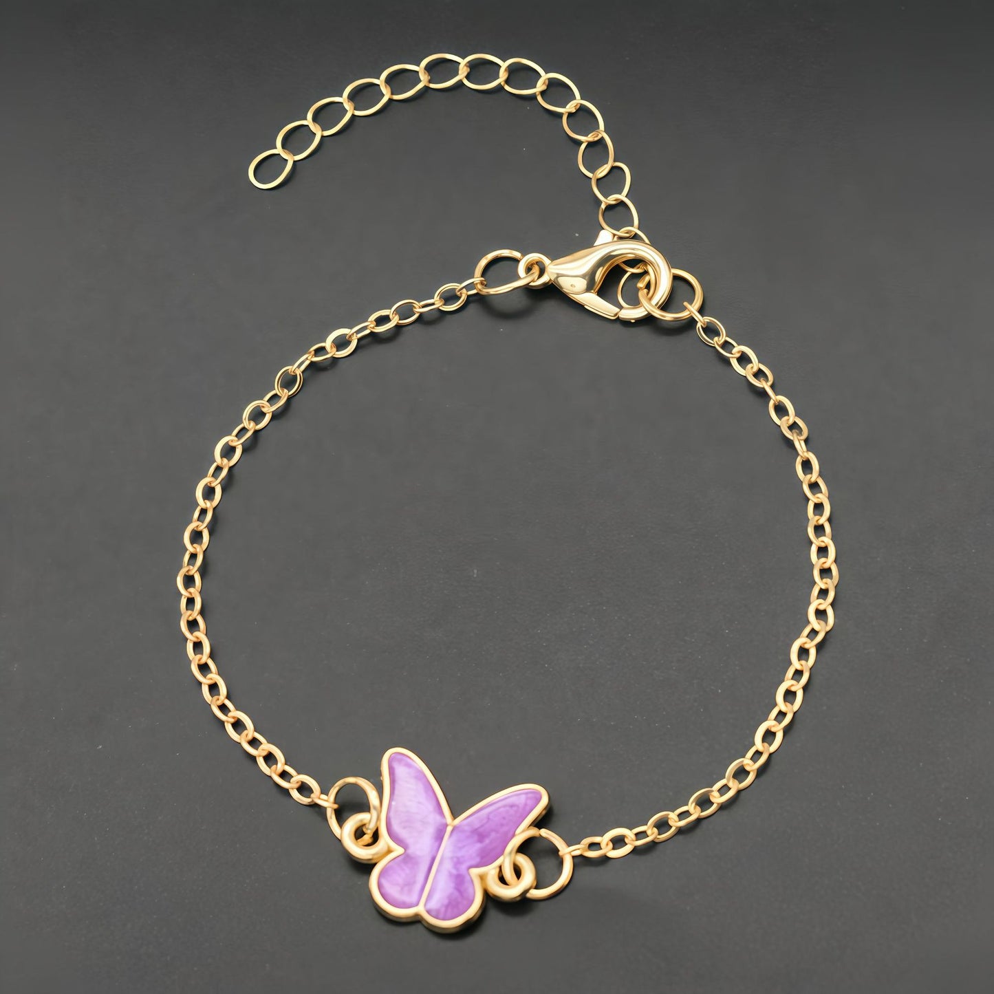 Women's Korean Style Butterfly Simple Versatile Chain Bracelet