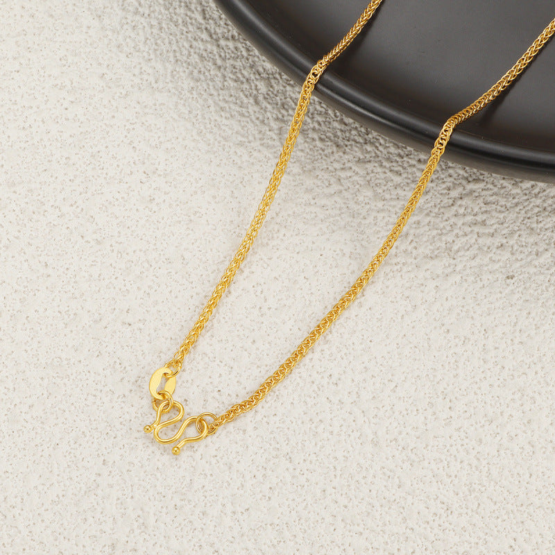 Full Body Titanium Steel Elegant Buckle Necklaces