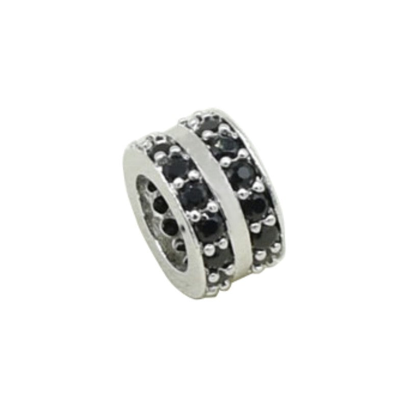 Double Row Zirconium Spacer Braid Rope Bracelet