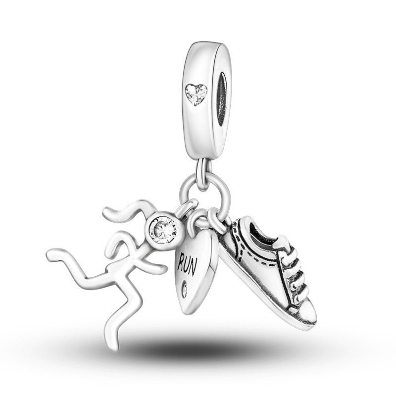 Versatile Women's Cactus Charm Sier Beads Jewelry Accessories