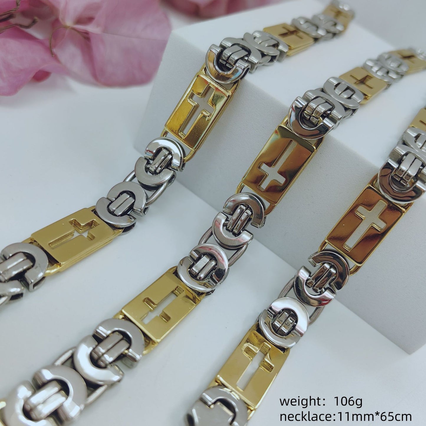 Fashion Trendy Unique Man's Stainless Steel Necklace