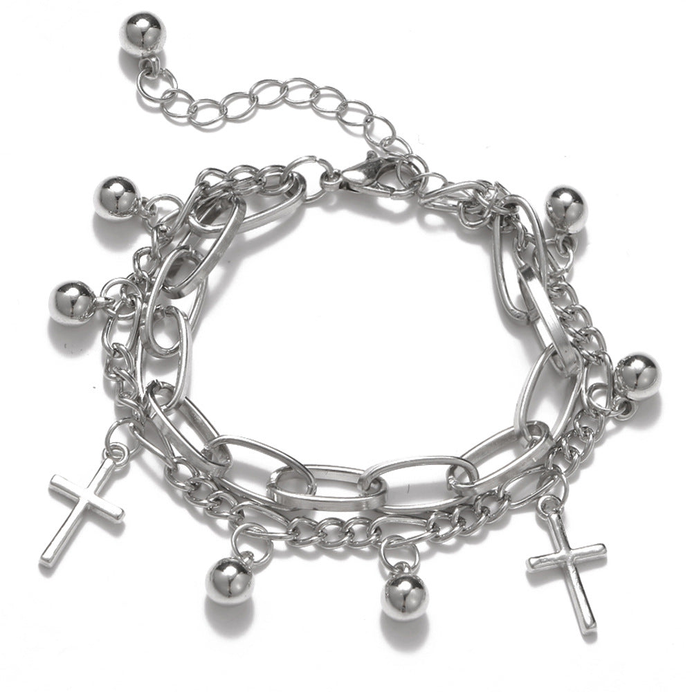 Bear Korean Style Design Cold Cross Bracelets