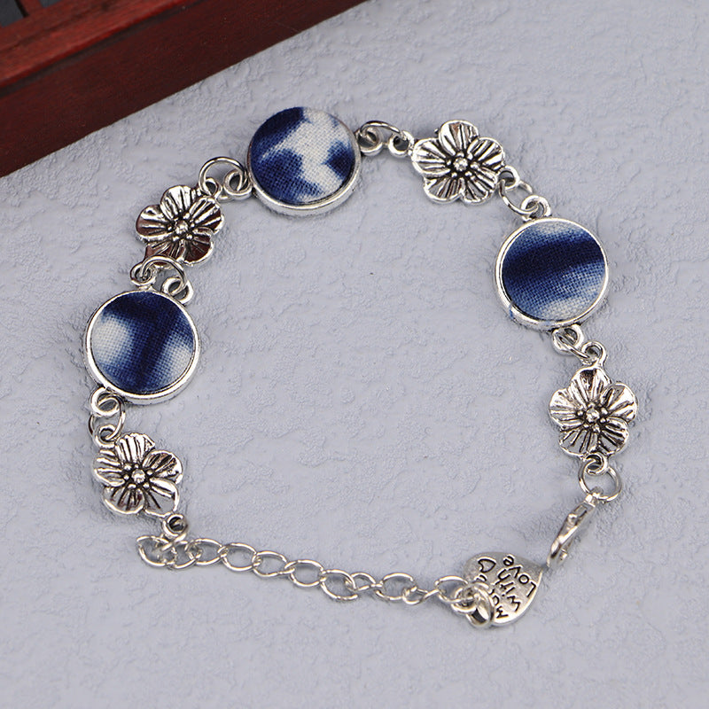 Women's Yunnan National Style Blue Dyed Dali Bracelets