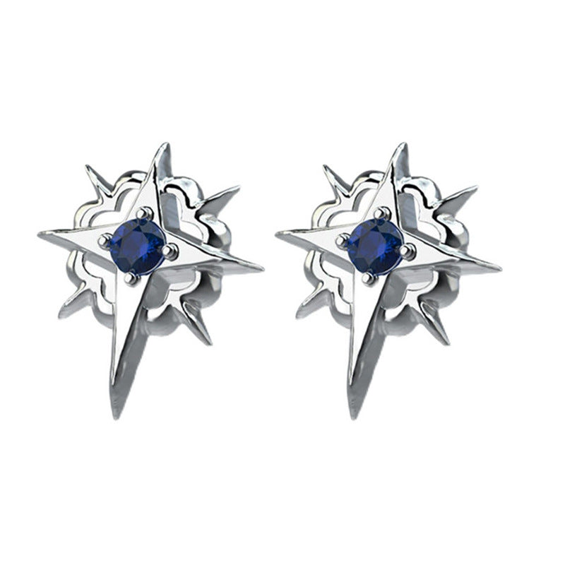 Men's North Star Fashion Personalized Cold Style Stud Earrings
