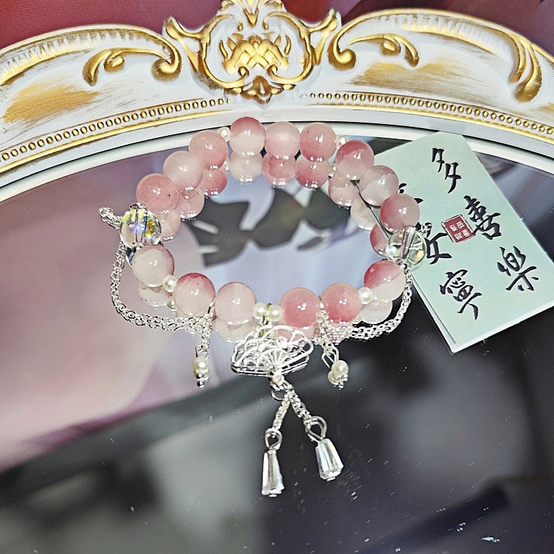 Chinese Crystal Glass Beaded Hand Jewelry Night Market Bracelets