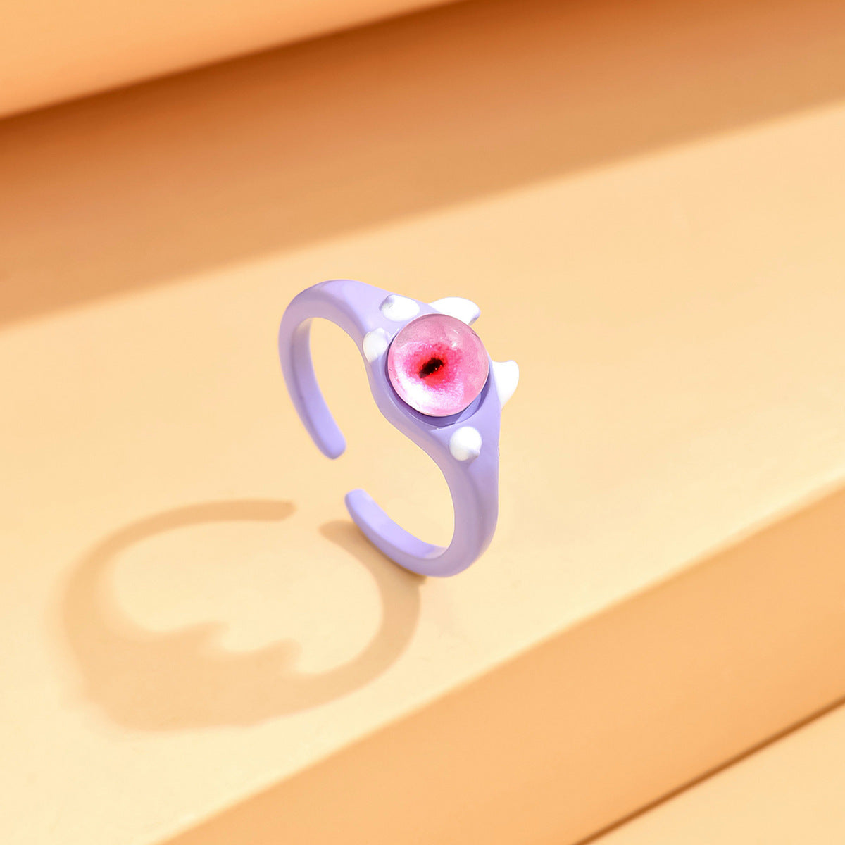 Monster Black Cat Female Dopamine Big Eyes Couple Little Finger Ring