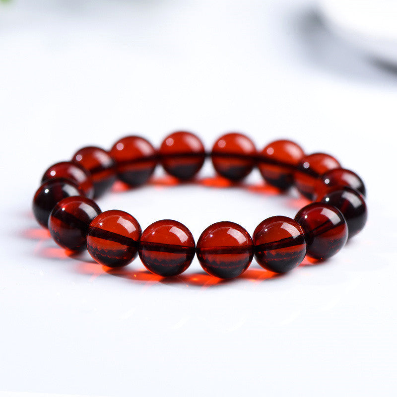 Crystal Natural Grade Blood Amber Fashion Woman Bracelets