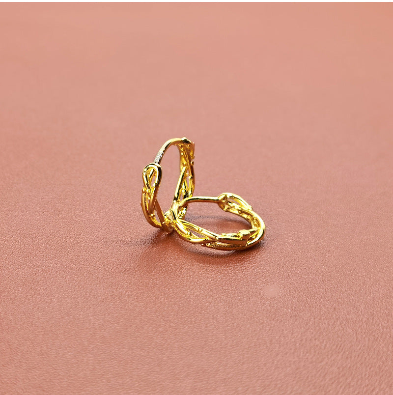 Luxury High-grade Twist Clip Geometric U-shaped Ear Buckle