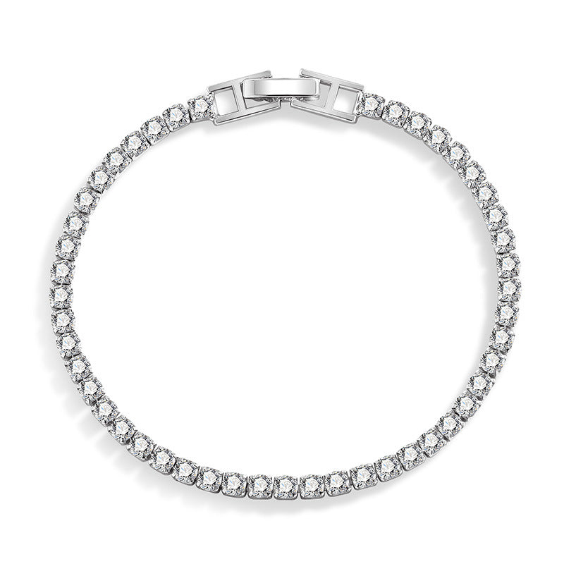 Interest Light Luxury Zircon Starry Full Diamond White Bracelet
