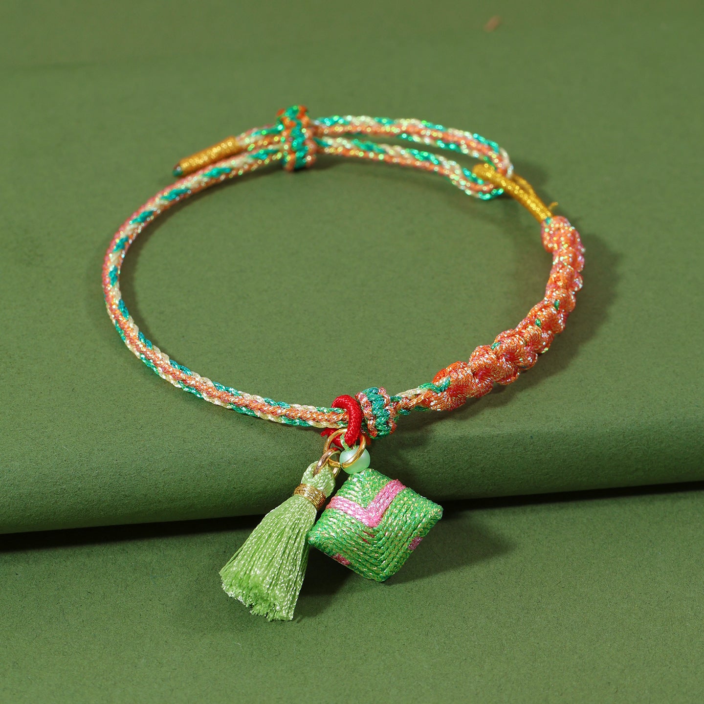 Festival Colorful Rope Ethnic Style Hand-woven Adult Small Sachet Carrying Bracelet