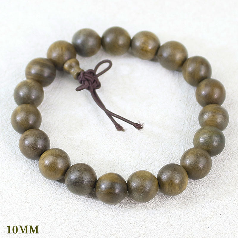 Women's & Men's Sandalwood Submerged Old Materials Beads Chinese Bracelet