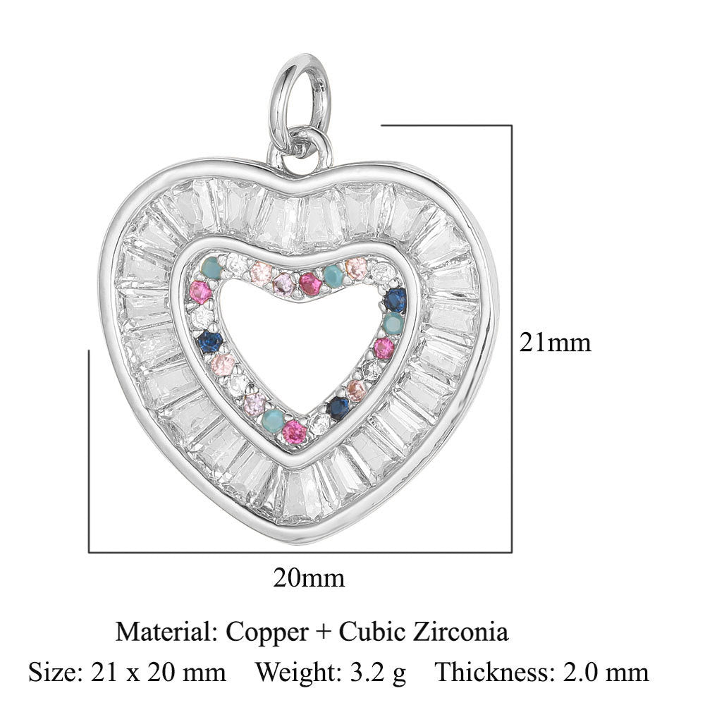 Copper Zircon Ornament Accessories Wind Butterfly Snake Pendants