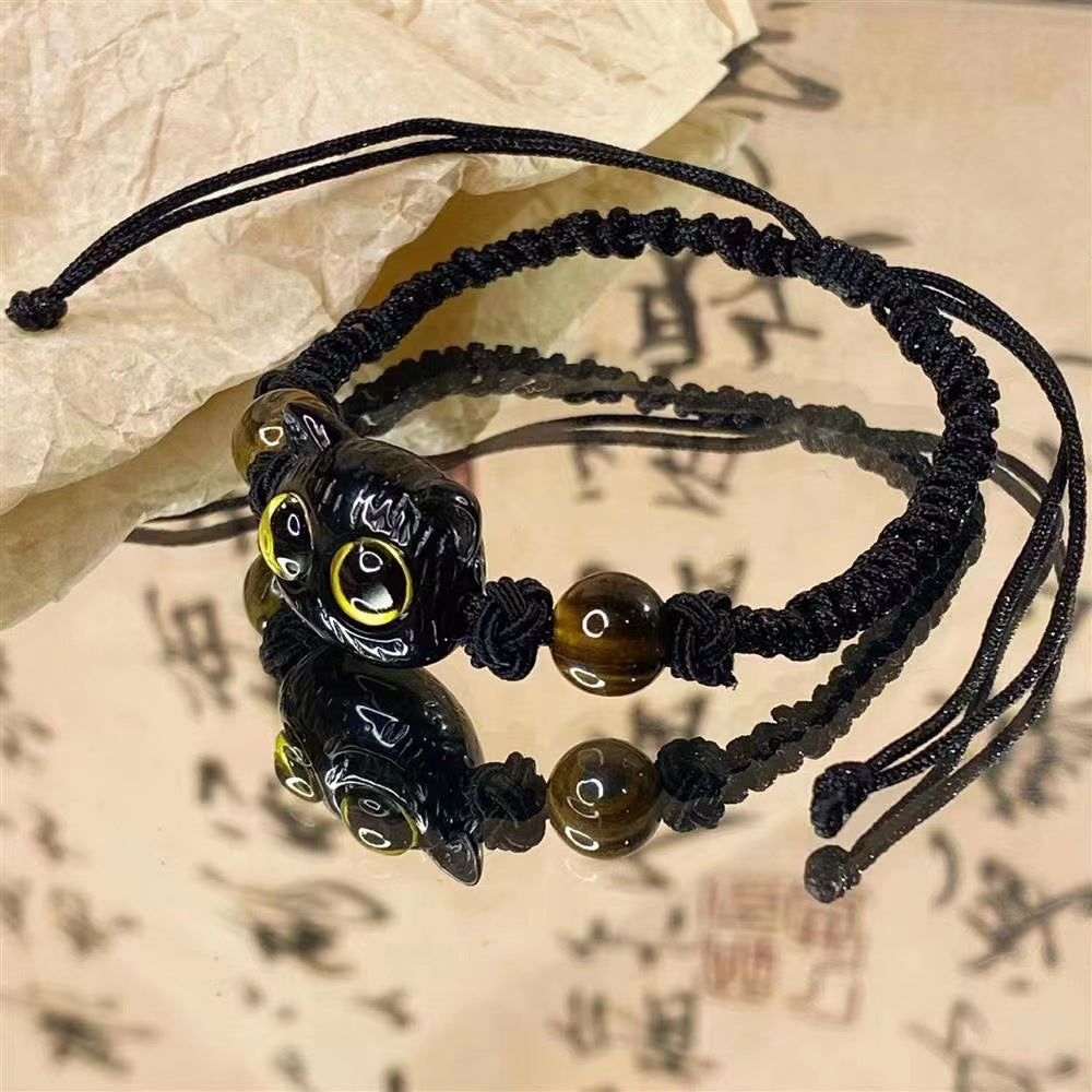 Women's & Men's Monster Cute Cat Eye Woven Design Bracelets