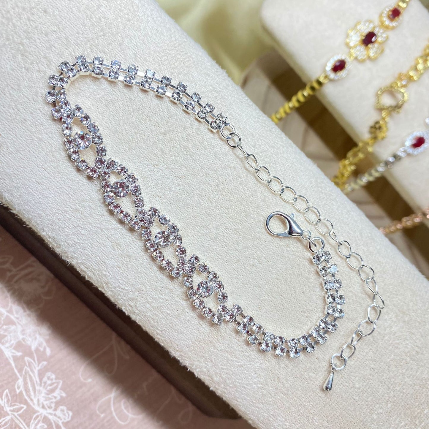 Rhinestone Simple Square Light Luxury High-grade Bracelet