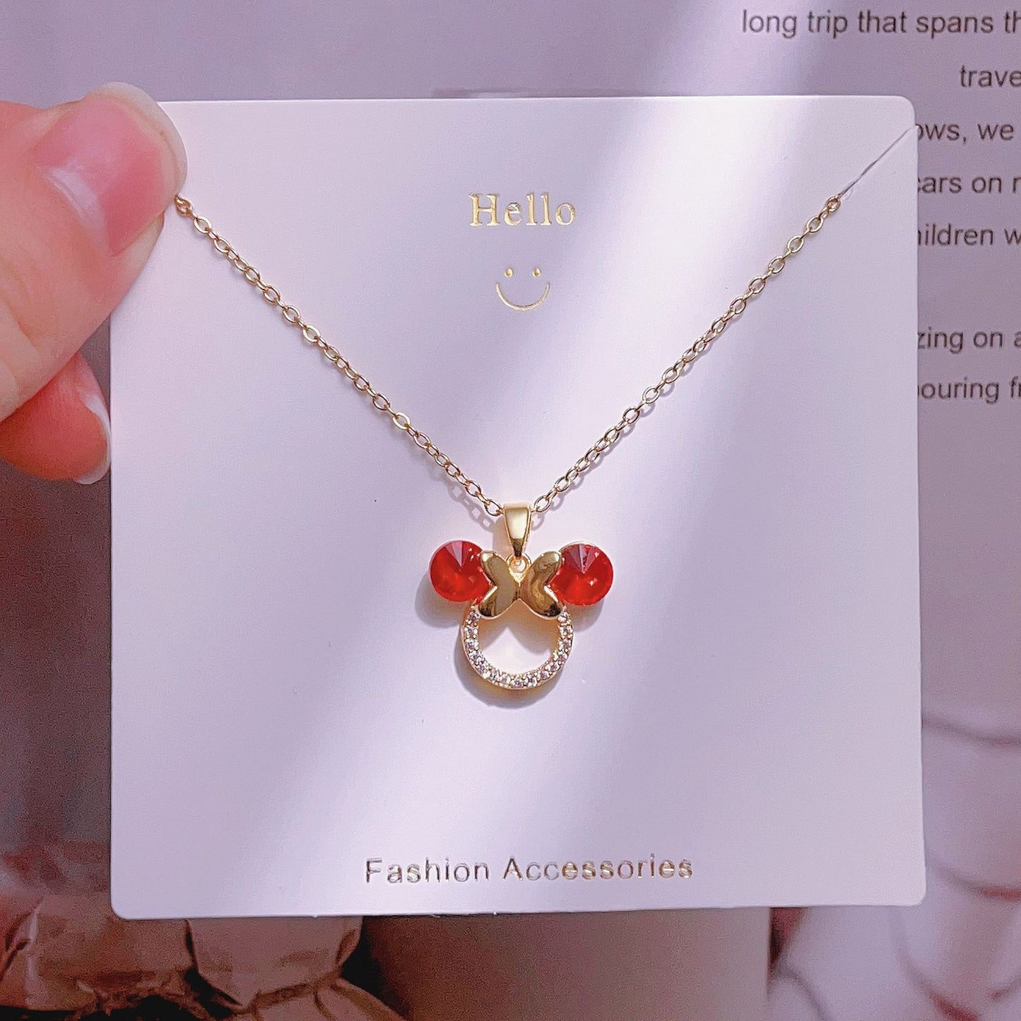 Women's Fashion Simple Love Design Light Luxury Necklace