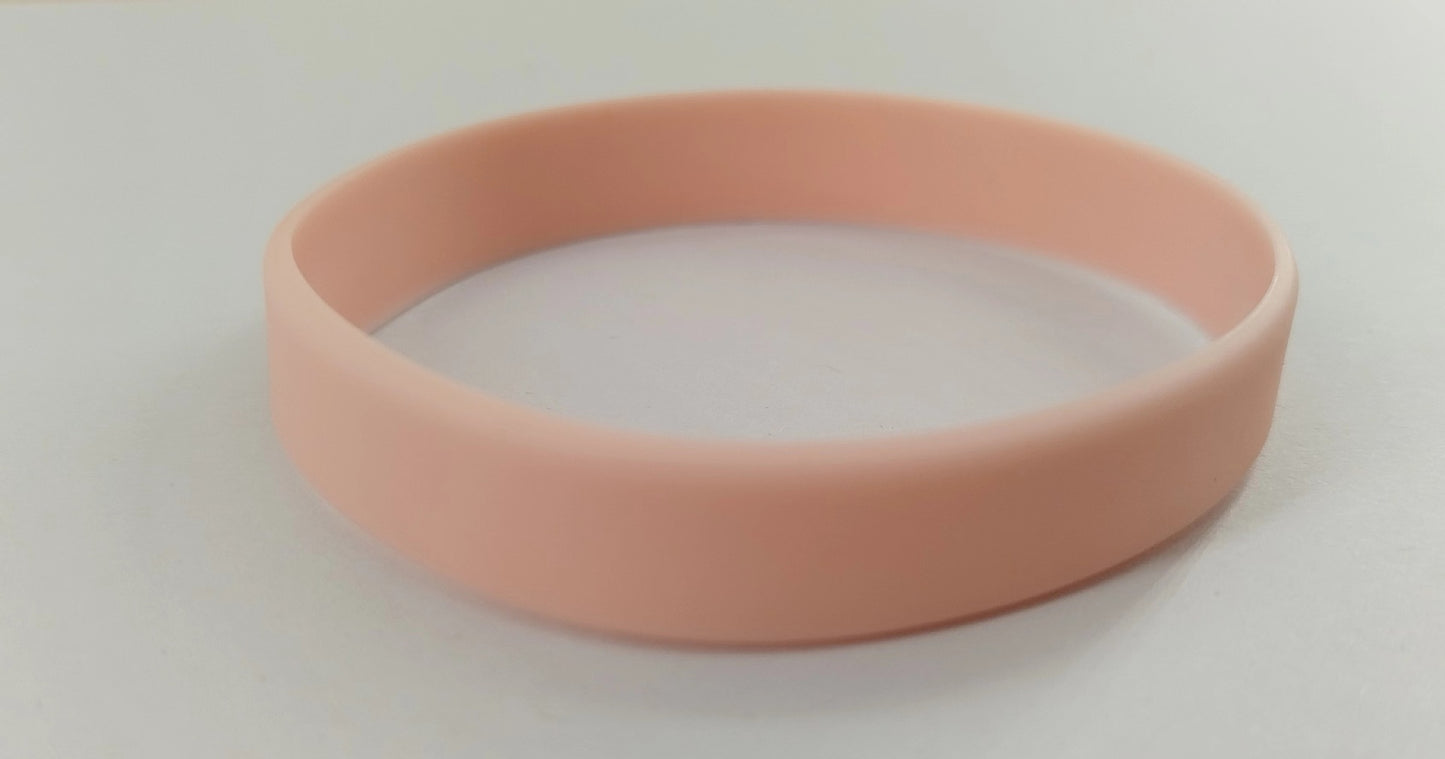 Silicone Solid Color Thermography Personality Lettering Laser Rubber Bracelets