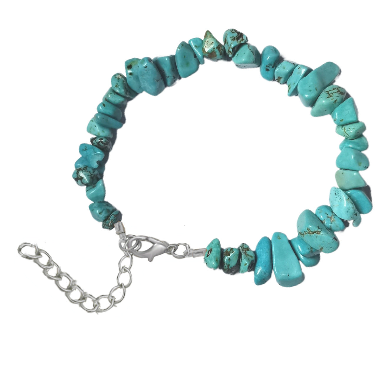 Natural Crystal Agate Gravel Irregular Stone Lobster Bracelet