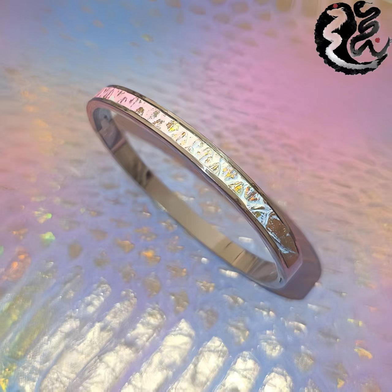 Snakeskin Genuine Leather Male Female Personality Metal Closed Special Bracelet