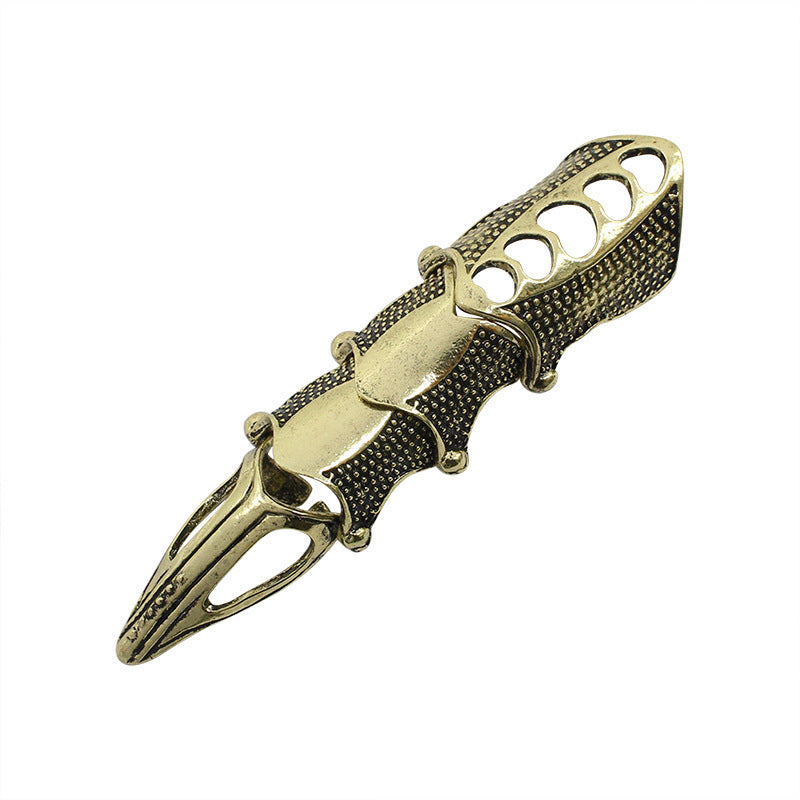 High Profile Retro Punk Gothic Metal Armor Bendable Bracelets