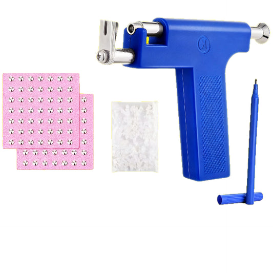Saul Ear Piercing Gun Punch Blue Stud Earrings