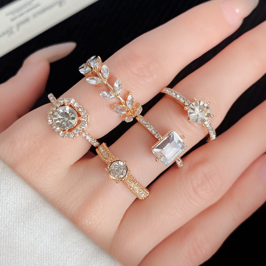 Flower Wheat Open Niche High Sense Index Finger Daily Commuting Bracelets
