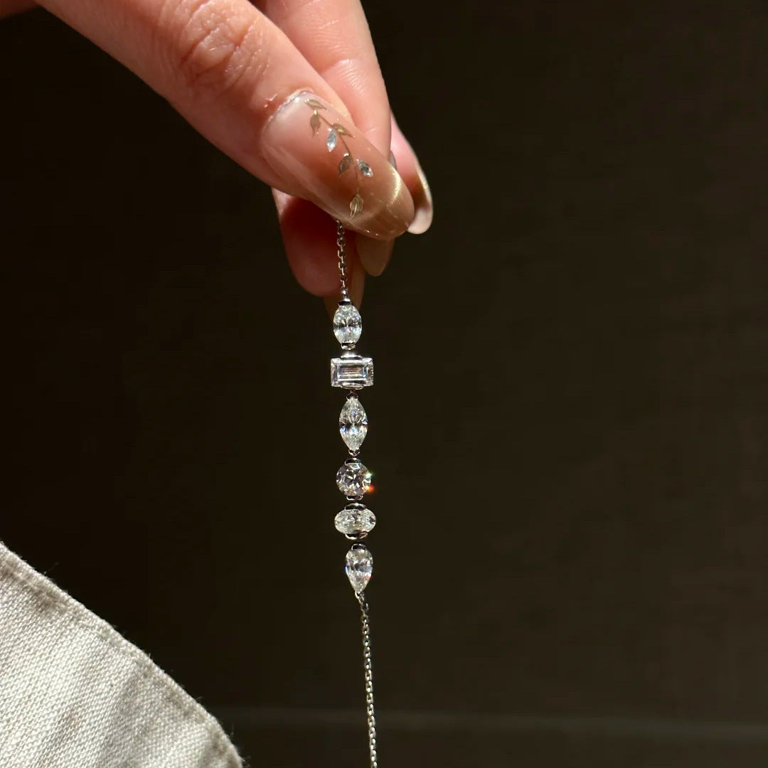 Fashion Irregular Shaped Loose Diamond Dazzling Bracelet