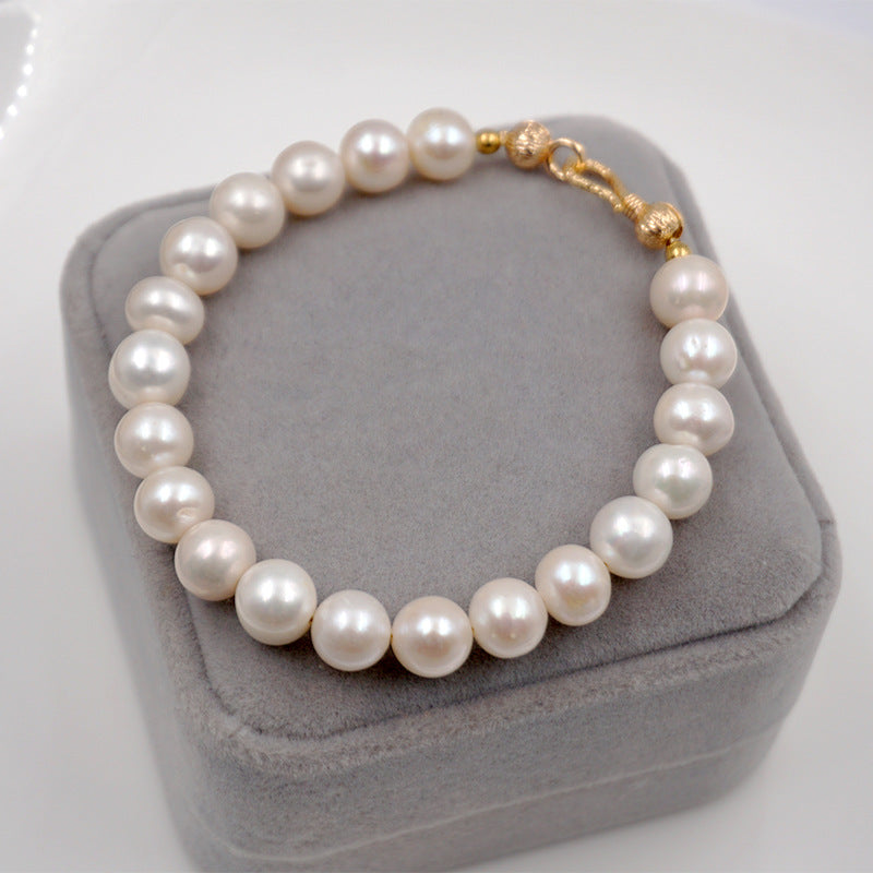 Simple Fashion Retro Nearly Round Beads Temperament Bracelets