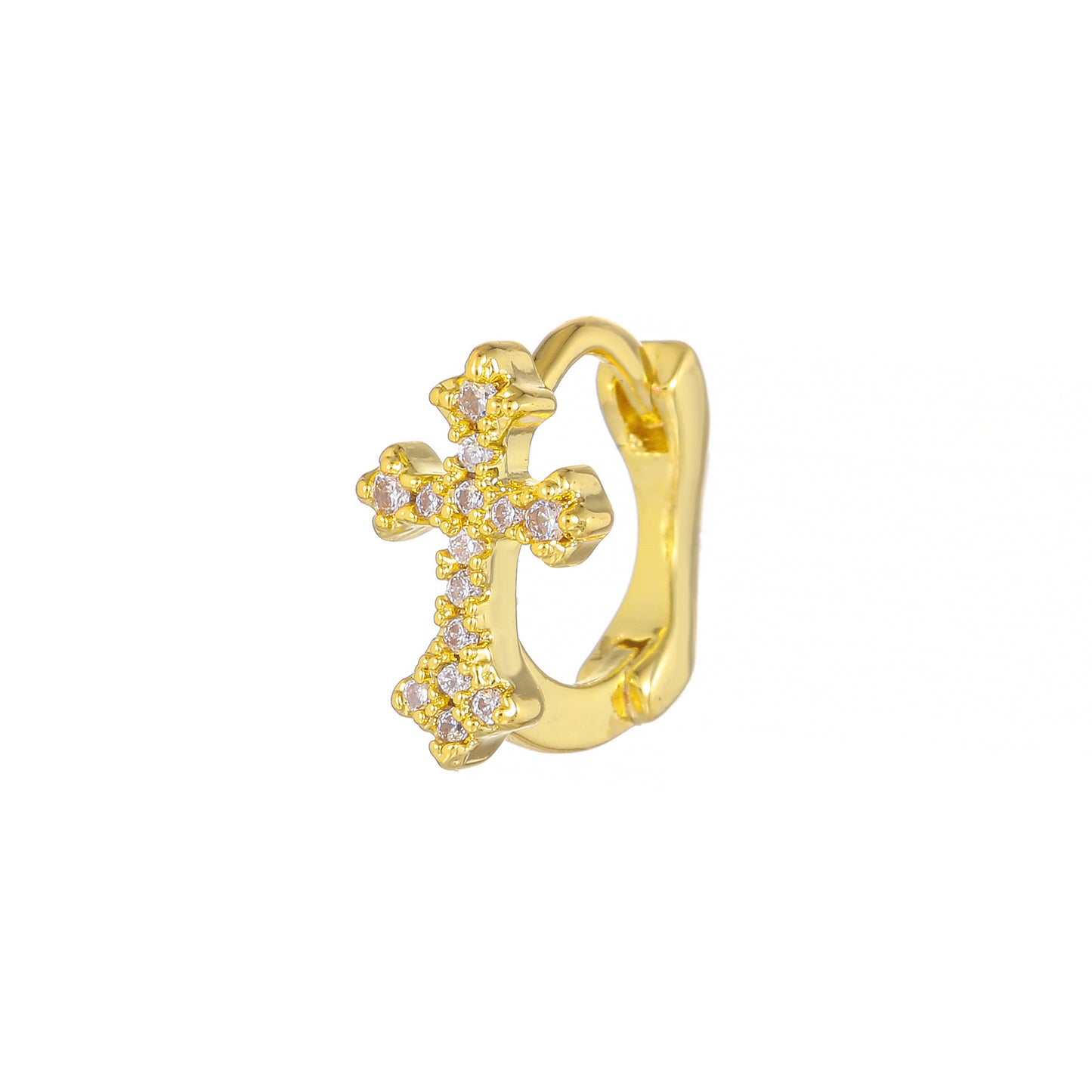 Geometric Micro Inlaid Zircon Clip Cold Ear Buckle