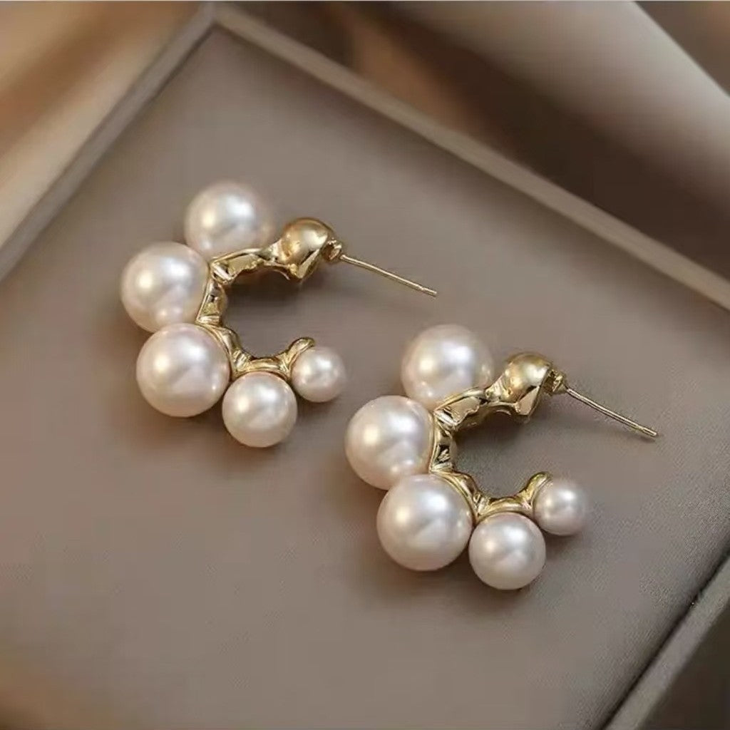 Baroque Vintage Pearl Style High-grade Light Luxury Simple Fashionable Rings