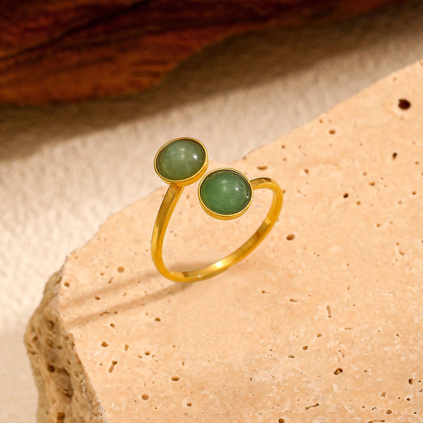 Female Stainless Steel Simple Couple Titanium Open-end Personality Ring