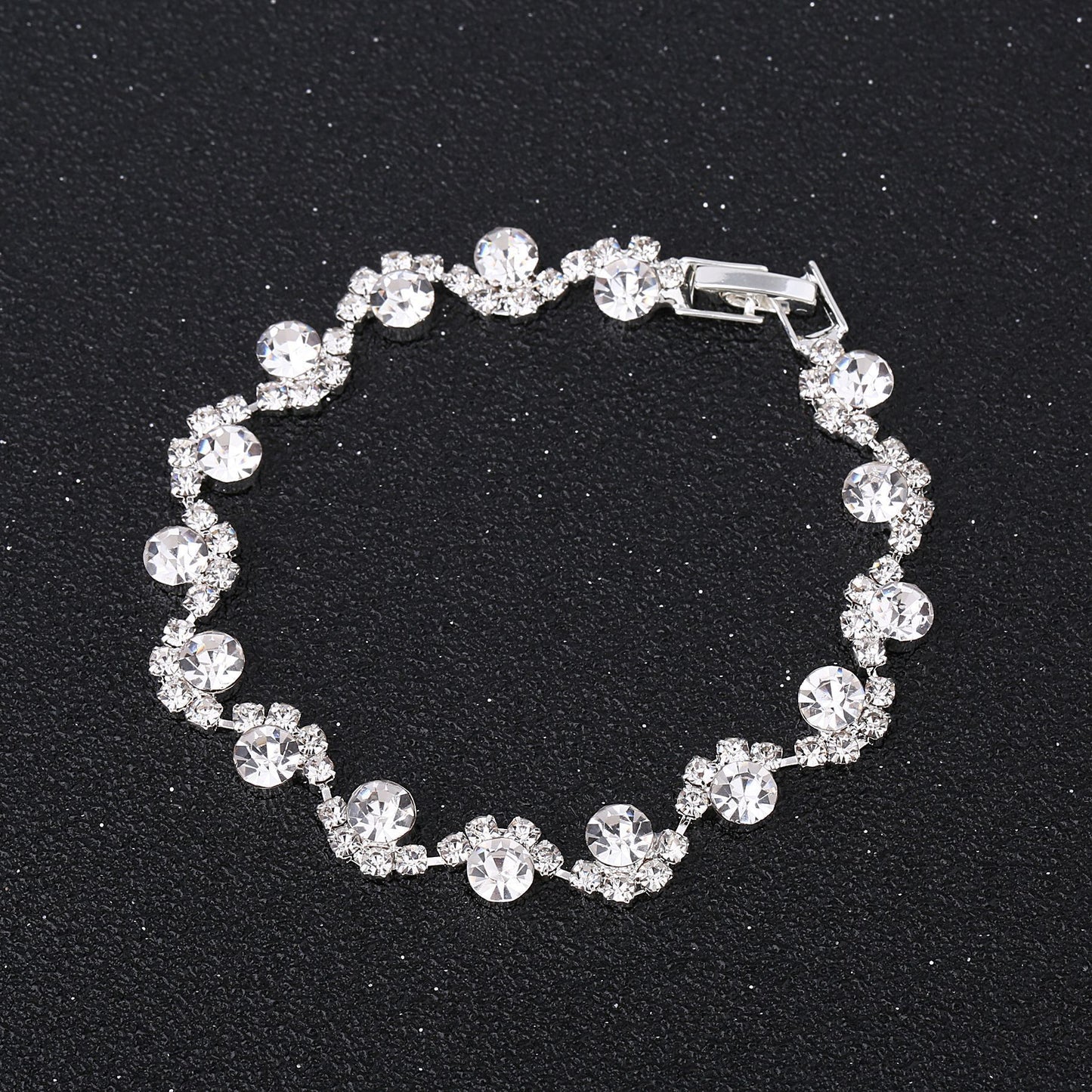 Claw Chain Geometric Full Diamond Rhinestone Simple Bracelets