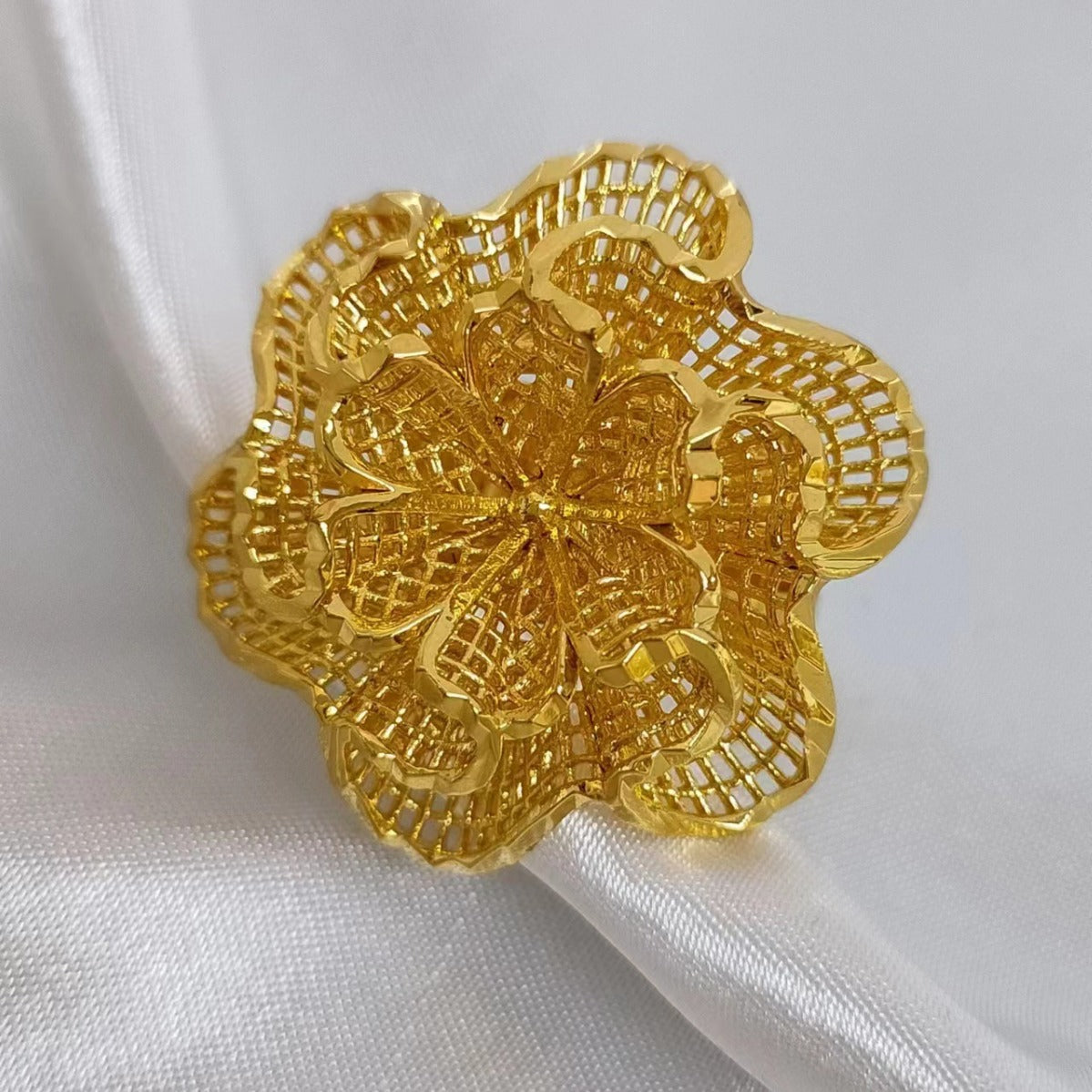 Women's Wheat Index Finger Does Not Fade Design Rings