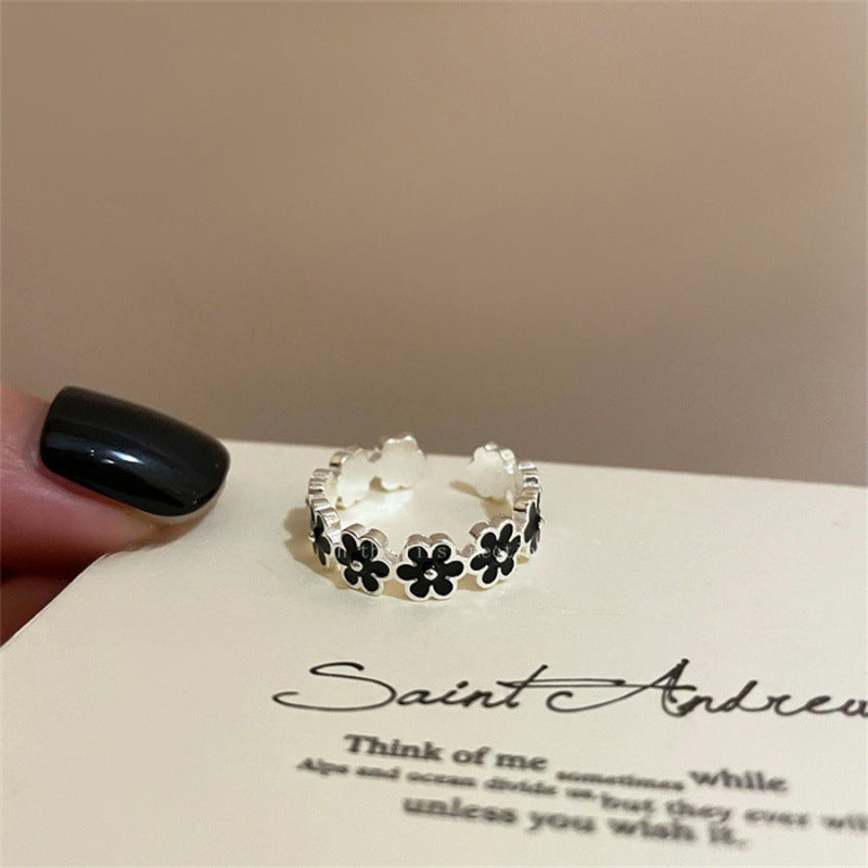 Women's Sier Simple Light Luxury High-grade Index Finger Open Rings
