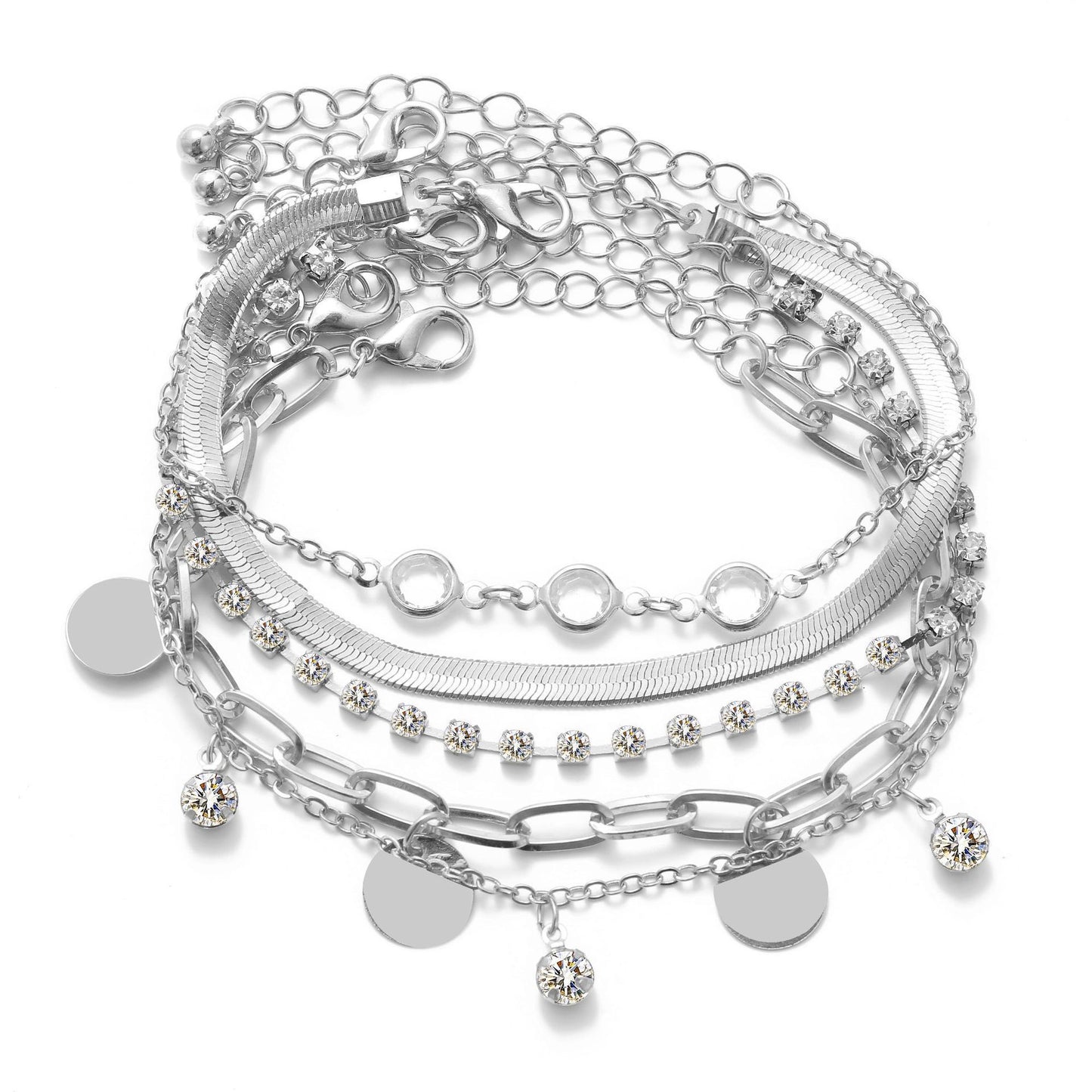 Charming Twist Glossy Irregular Punk Suit Bracelets