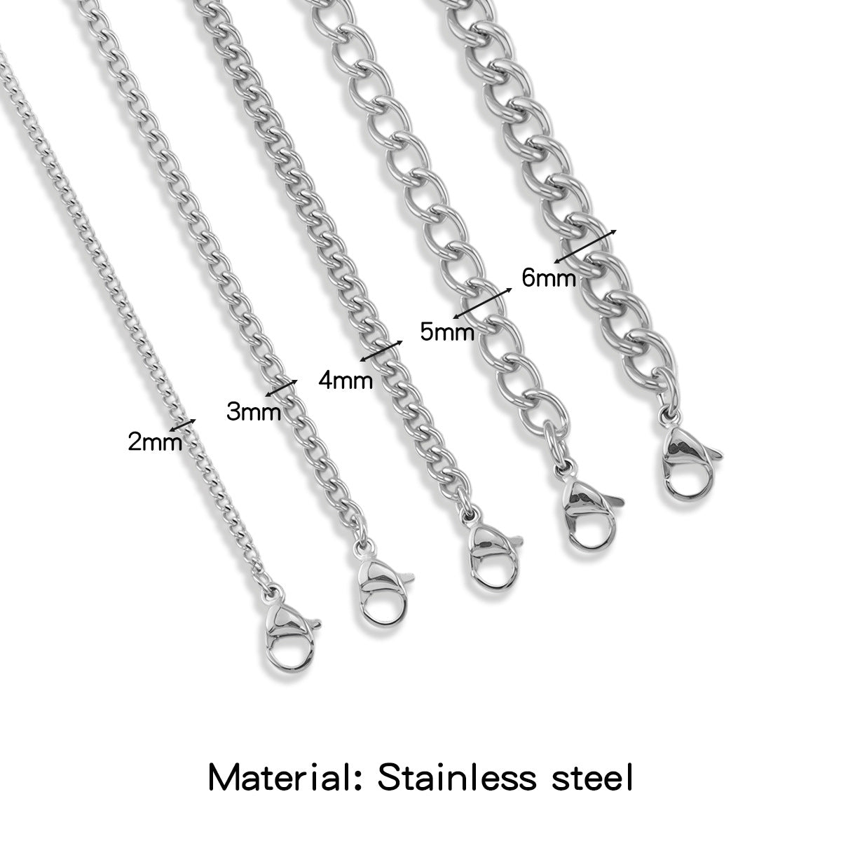 Stainless Steel Side Personality Simple Choker Necklaces