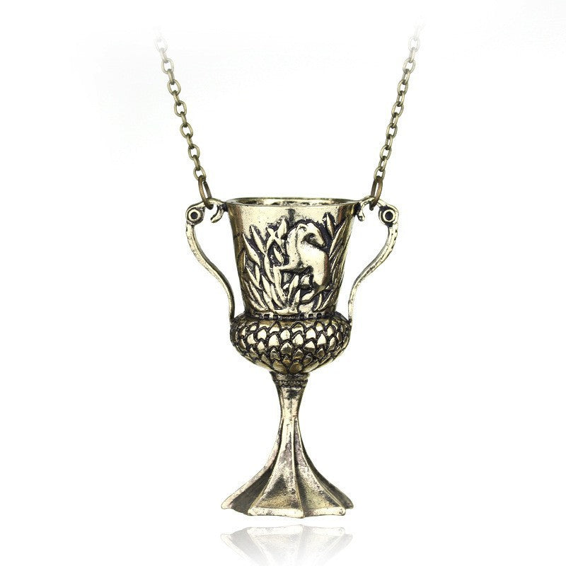 Television Magic Academy Chateau Death Creative Flying Bird Necklace