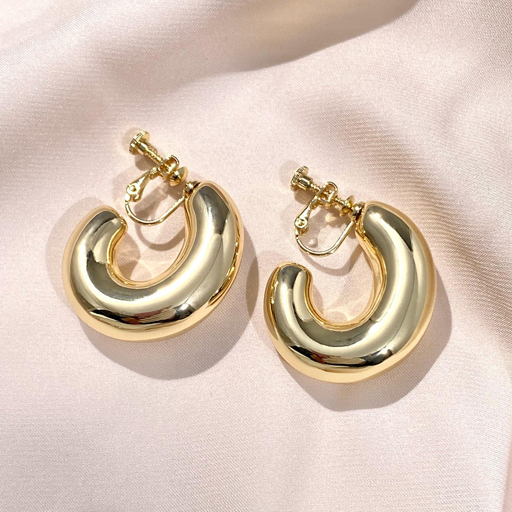 Scenery Surface Female Fashion Exaggerated Thick Earrings