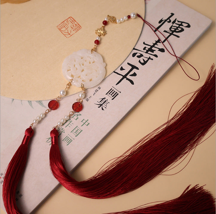 Accessories Costume Cheongsam Vintage Jade Tassel Fringe Pendants