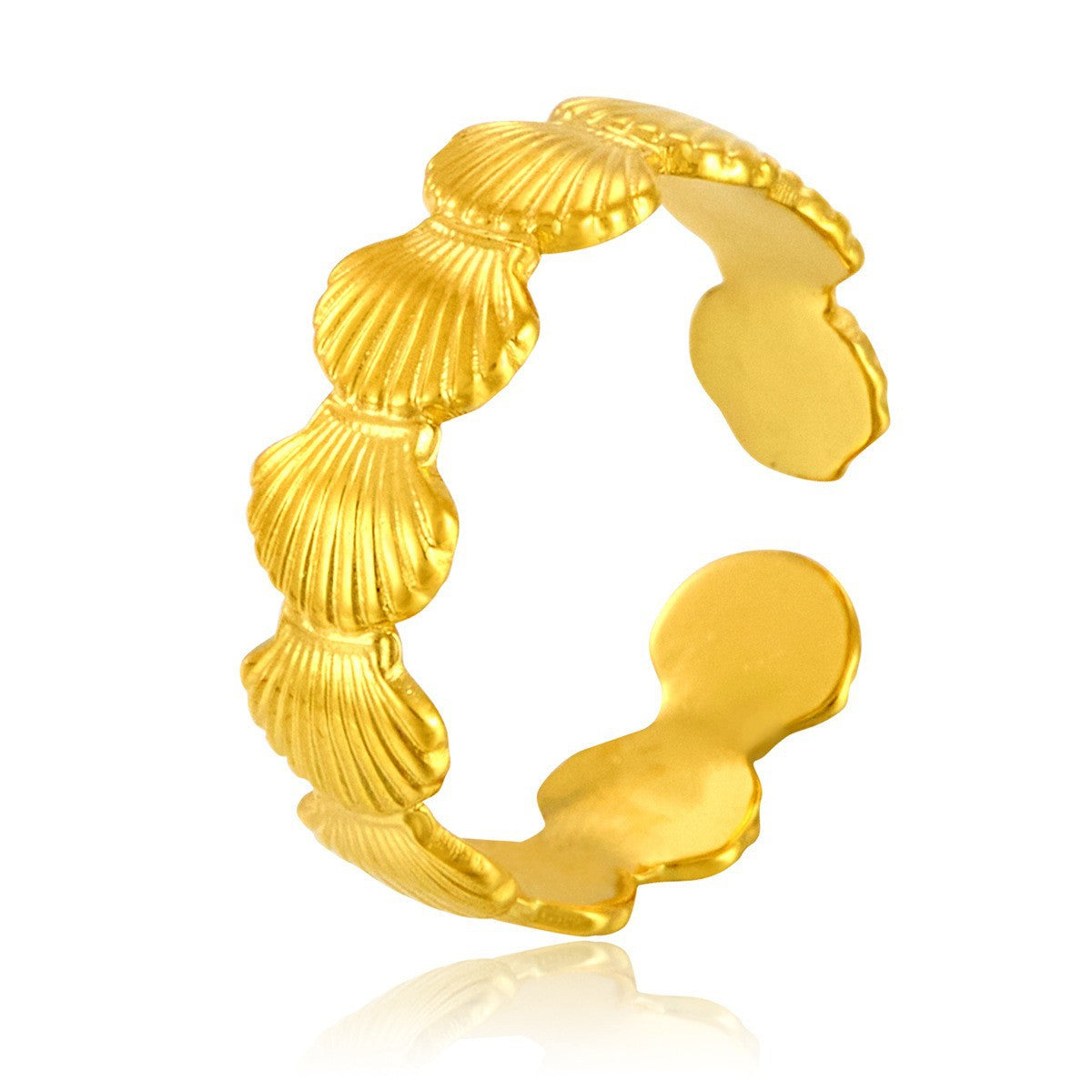 Stainless Steel Irregular Line Love Heart-shaped High-grade Ring