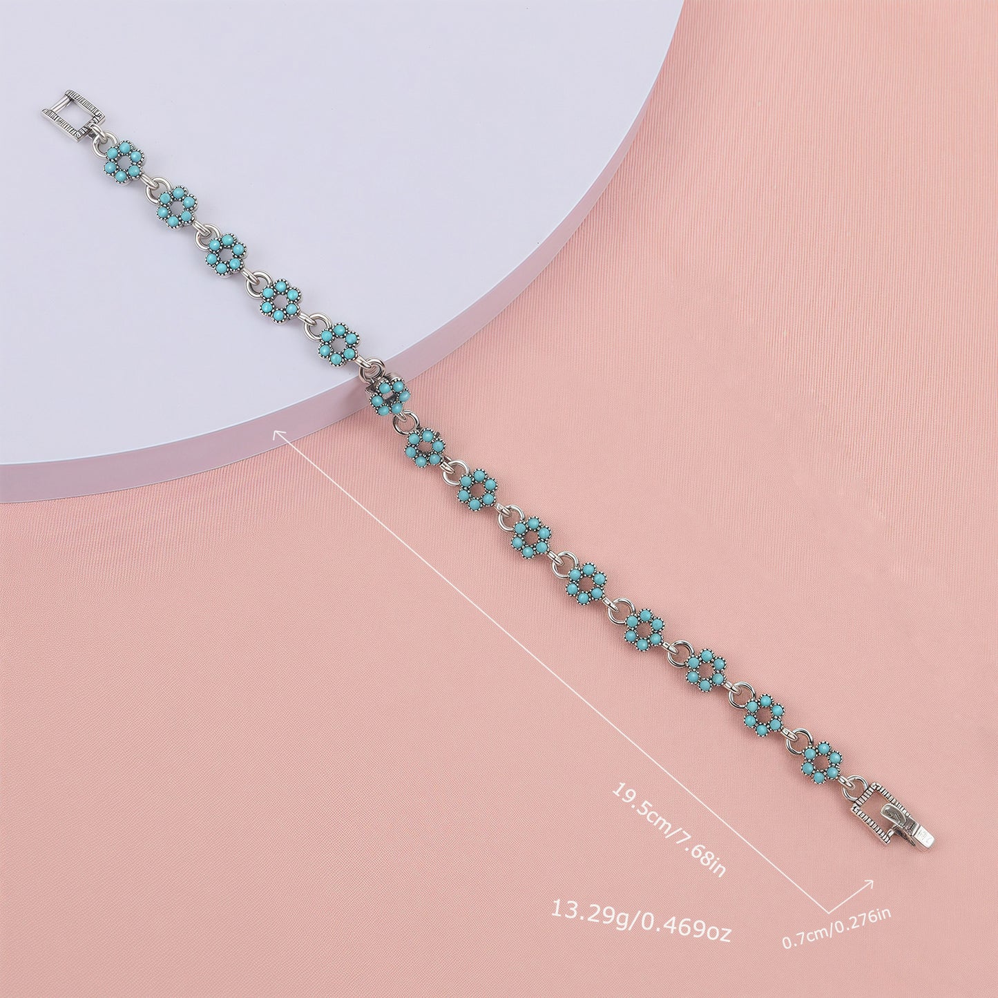 Women's Personality Retro Ethnic Style Inlaid Turquoise Bracelet