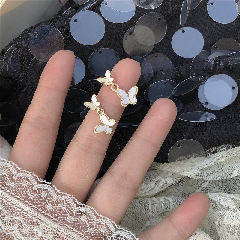 Women's Butterfly For Temperament Wild Mori Style Fresh Cute High-grade Ear Earrings