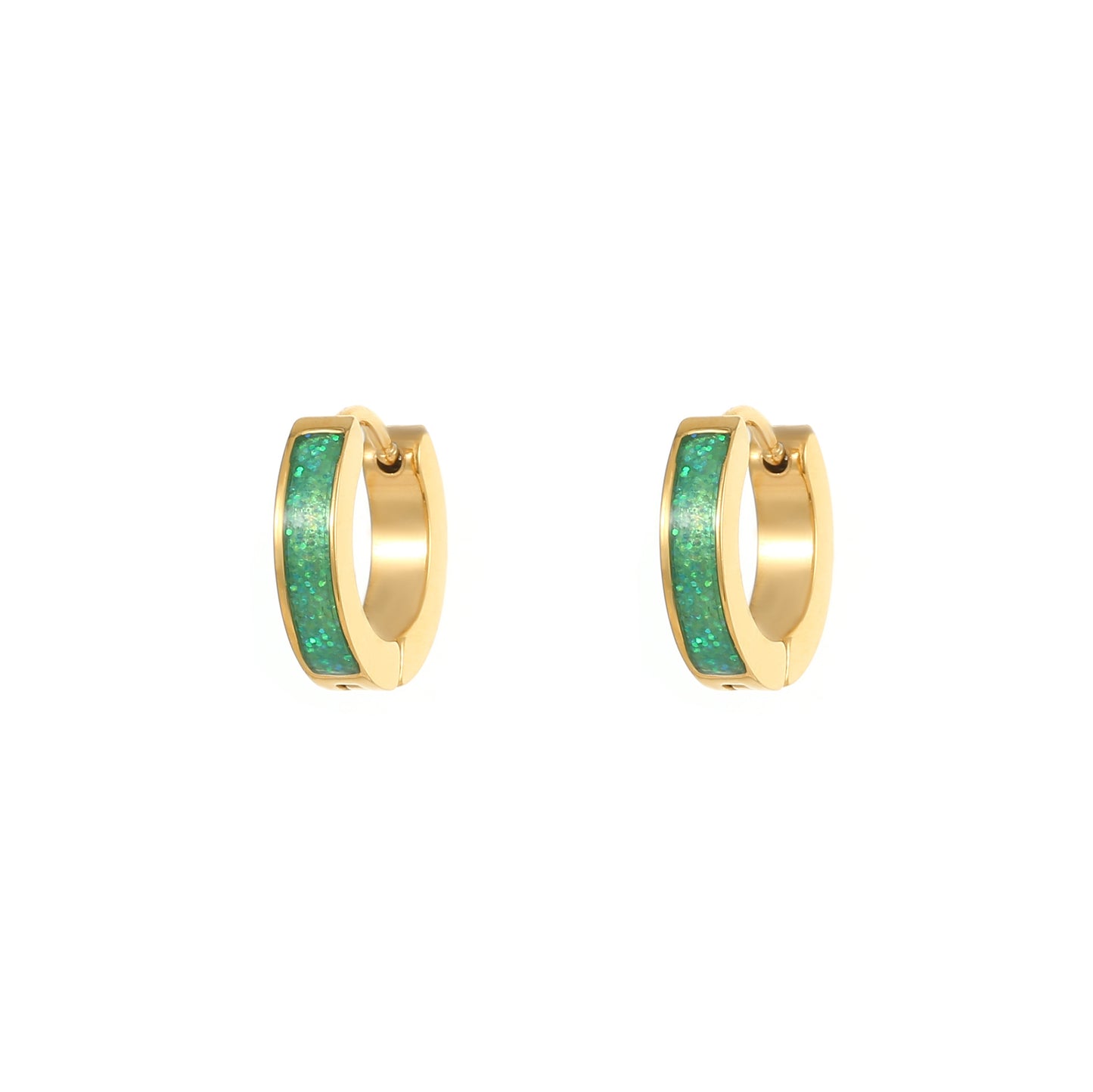 Epoxy Niche Stainless Steel Light Luxury Rings