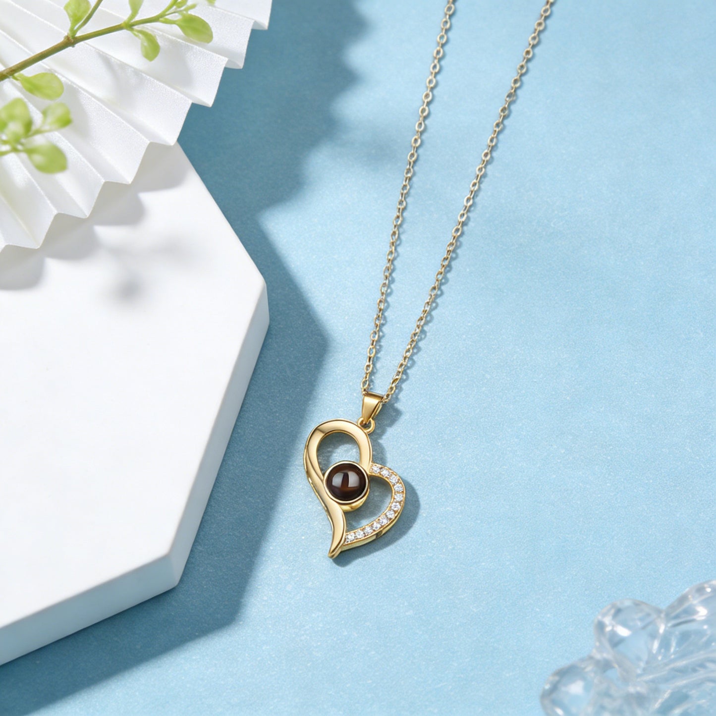 Of Love Language You Copper Heart-shaped Projection Not Easy To Necklace
