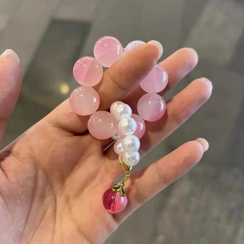 Pink Hand Toy Beads Play Gentle Mini Bracelet