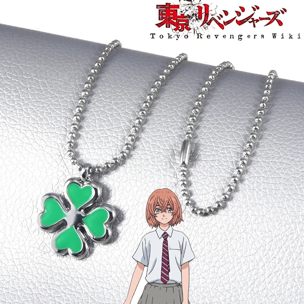 Anime Peripheral Tokyo Avengers Heroine Orange Clover Two-dimensional Small Necklace