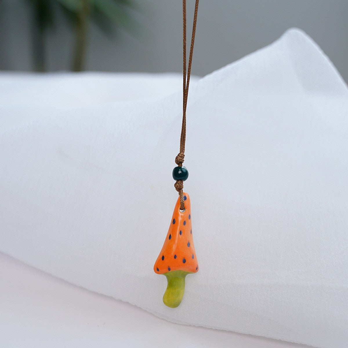 Style Personalized Trendy Ceramic Geometric Colorful Fish Long High-grade Necklace