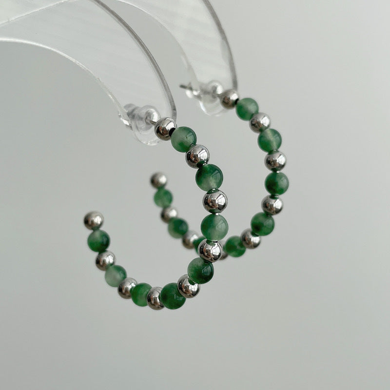 Delicate Pearl Crystal Eardrops Gentle Elegant Ear Buckle