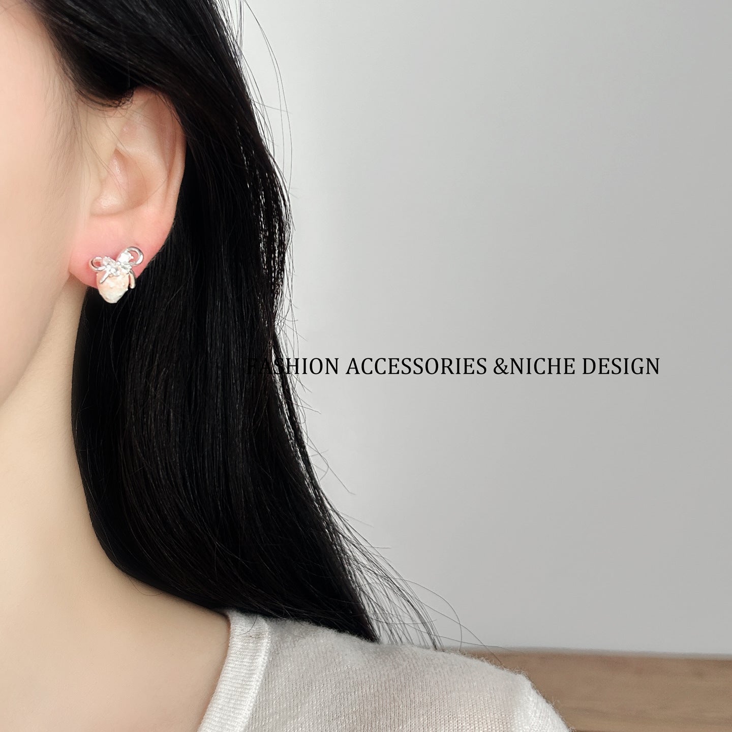 Sweet Butterfly Strawberry Optional Ear Female Stud Earrings