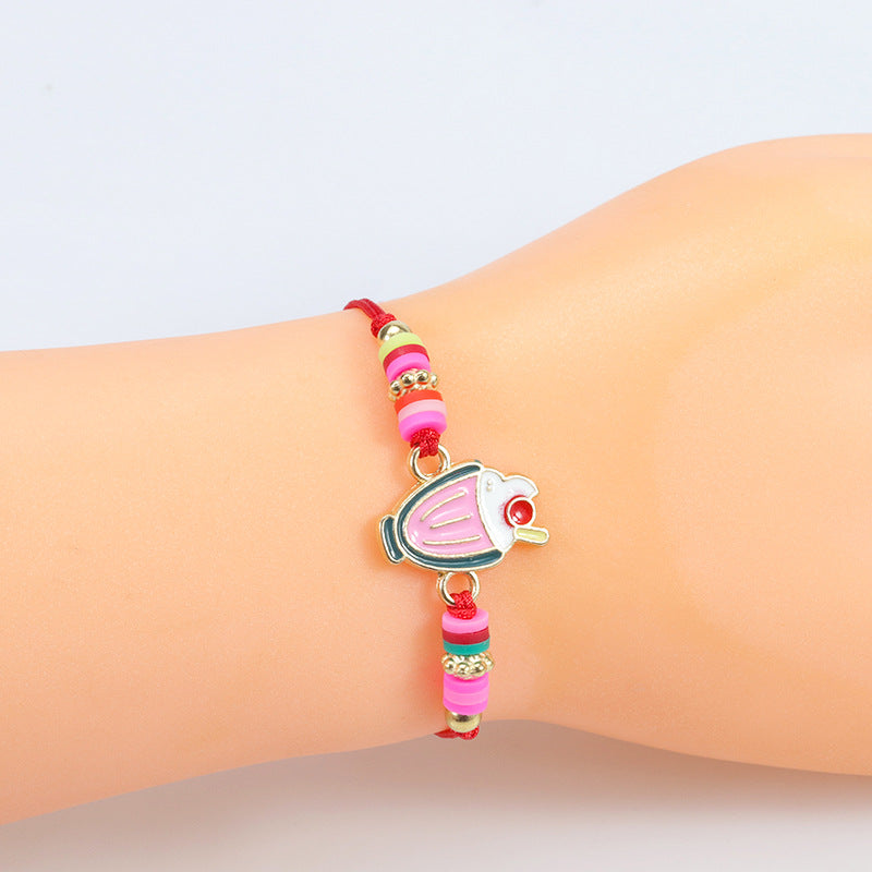 Children's Dinosaur Unicorn Pineapple Rainbow Cartoon Animal Bracelets