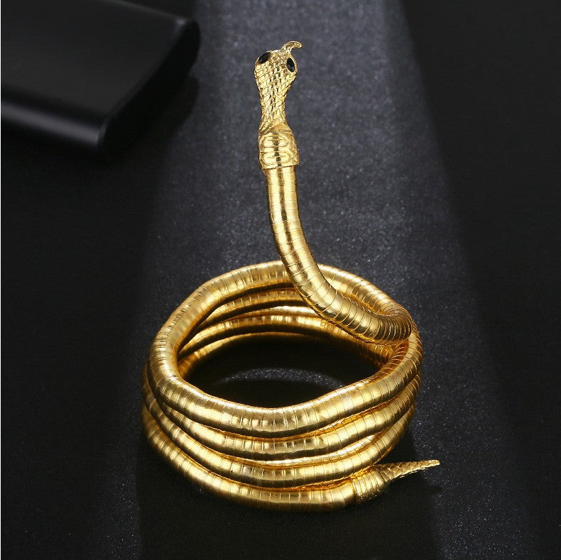 Men's Gold Stainless Steel Alloy Clavicle Chain Necklaces